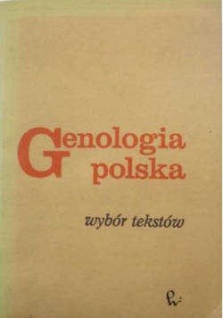 Genologia polska. Wybór tekstów