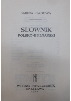 Słownik polsko bułgarski