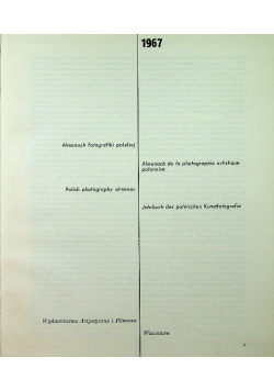 Almanach fotografiki polskiej 1967