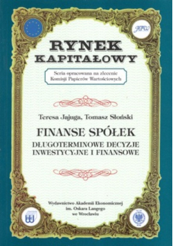 Rynek kapitałowy Finanse spółek