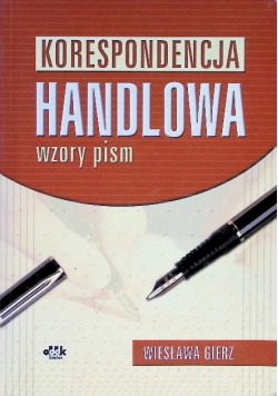 Korespondencja handlowa. Wzory pism