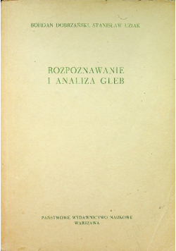 Rozpoznawanie i analiza gleb