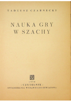 Nauka gry w szachy 1950 r.
