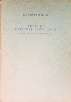 Funkcje zmiennej zespolonej i niektóre ich zastosowania