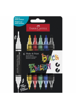 Marker akrylowy Black Edition 6kol FABER-CASTELL