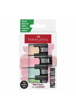 Zakreślacz mini TXTLNR pastel 4szt