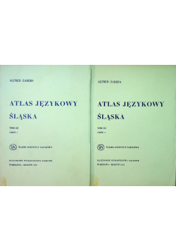 Atlas Językowy Śląska Tom III Część I i II