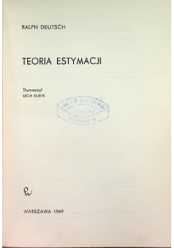 Teoria Estymacji