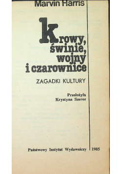 Krowy, świnie, wojny i czarownice