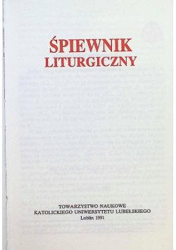 Śpiewnik liturgiczny