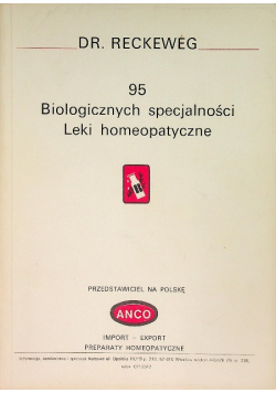 95 biologicznych specjalności leki homeopatyczne