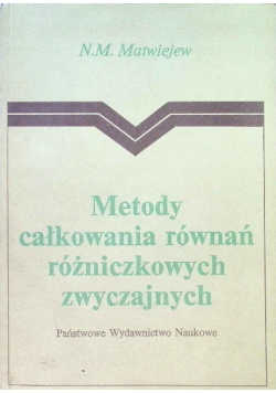 Metody całkowania równań różniczkowych zwyczajnych