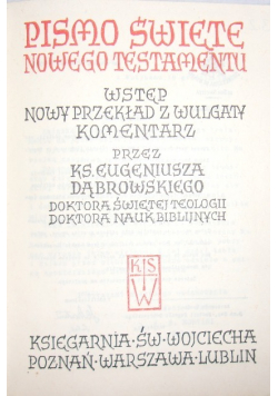 Pismo Święte Nowego Testamentu