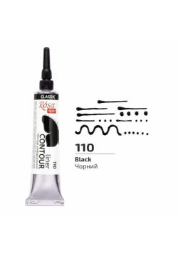 Farba aktylowa konturowa universal black 20ml