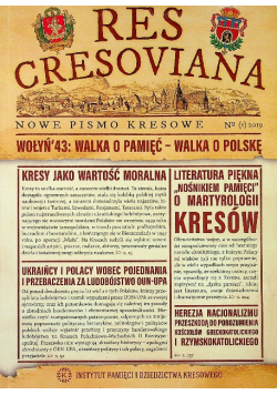 Res Cresoviana Nowe Pismo Kresowe