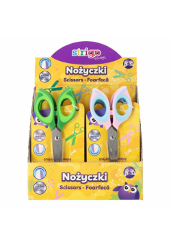 Nożyczki szkolne mix (12szt) STRIGO