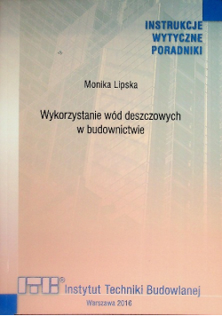 Wykorzystanie wód deszczowych w budownictwie