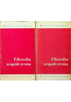 Filozofia współczesna Tom 1 i 2