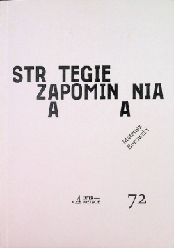 Strategie zapominania Tom 72