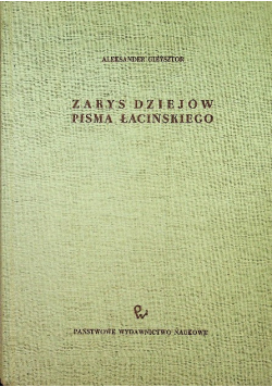 Zarys dziejów pisma łacińskiego