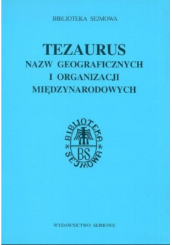 Tezaurus nazw geograficznych i organizacji międzynarodowych