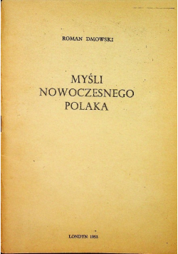 Myśli nowoczesnego polaka