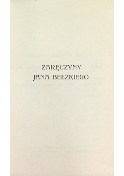 Zaręczyny Jana Bełzkiego