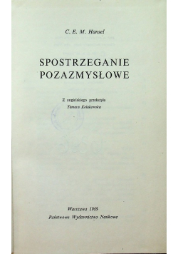Spostrzeganie pozazmysłowe