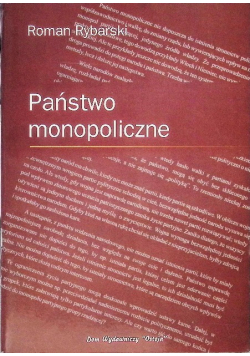 Państwo monopolistyczne