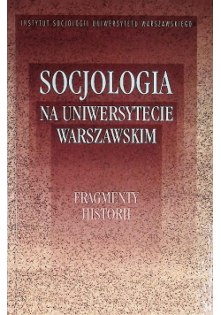 Socjologia na Uniwerystecie Warszawskim