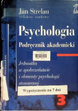 Psychologia Podręcznik akademicki Tom 3