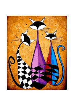 Malowanie po numerach 40x50cm Trzy Koty