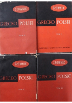 Słownik grecko polski Tom 1 do 4