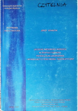 Leczenie niedoboru wzrostu w zespole turnera