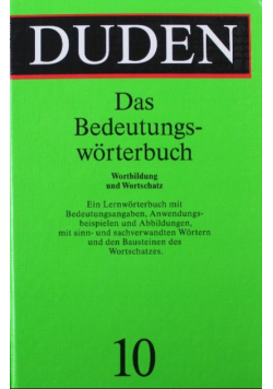 Das Bedeutungsworterbuch Teil 10