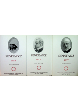 Sienkiewicz Listy Tom 3 Część 1 do 3