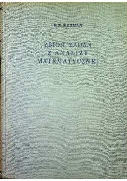 Zbiór zadań z analizy matematycznej