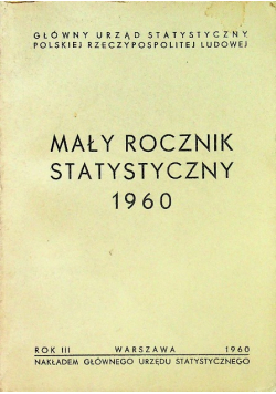 Mały Rocznik Statystyczny 1960