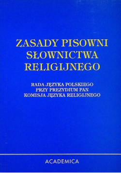 Zasady pisowni słownictwa religijnego