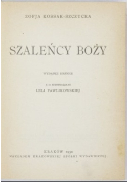 Szaleńcy Boży 1930 r.