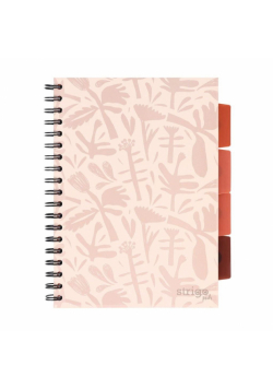 Kołozeszyt Pads B5/100K kratka Floral beżowy