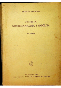 Chemia nieorganiczna i ogólna Tom 1