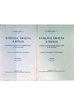 Stolica Święta a Rosja Tom 1 do 2