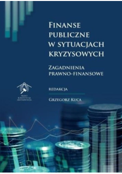 Finanse publiczne w sytuacjach kryzysowych