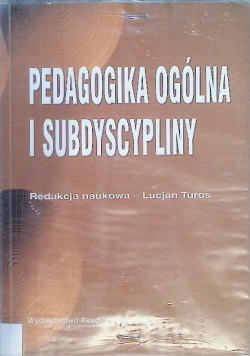 Pedagogika Ogólna i subdyscypliny