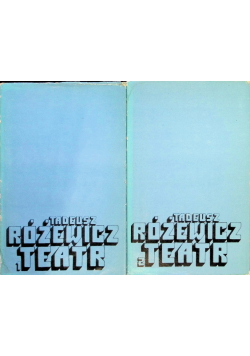 Różewicz Poezja i Teatr Tom 1 i 2