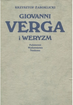 Giovanni Verga i weryzm