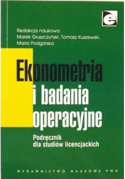 Ekonometria i badania operacyjne