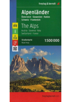 Mapa samochodowa - Alpy - Austria 1:500 000