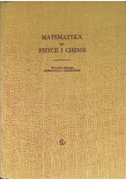 Matematyka w fizyce i chemii